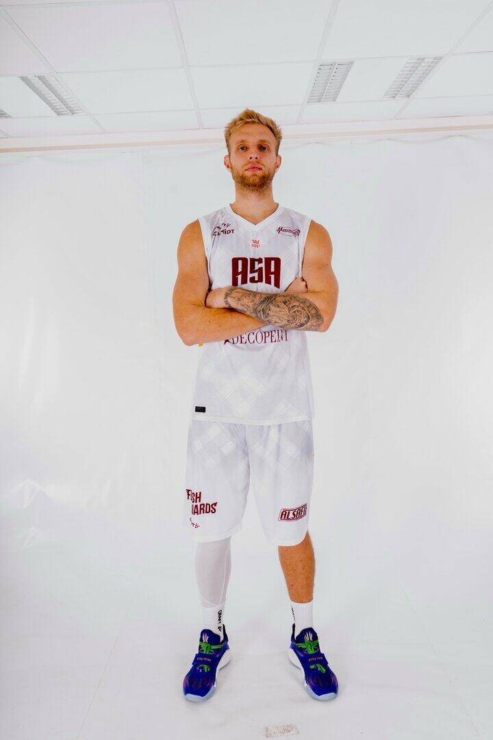 Yauhen in ASA white jersey #19